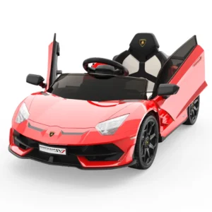 12V Kids Electric Car with Remote Control, LED Lights & Sound System
